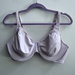 Bali Underwire Wide Straps Non-Padded Light Pink Bra Women's Size C40/90